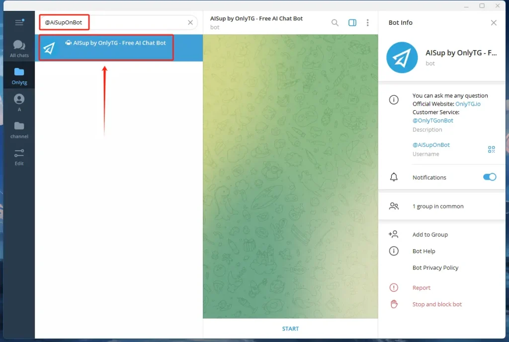 How to start the AISup 1
