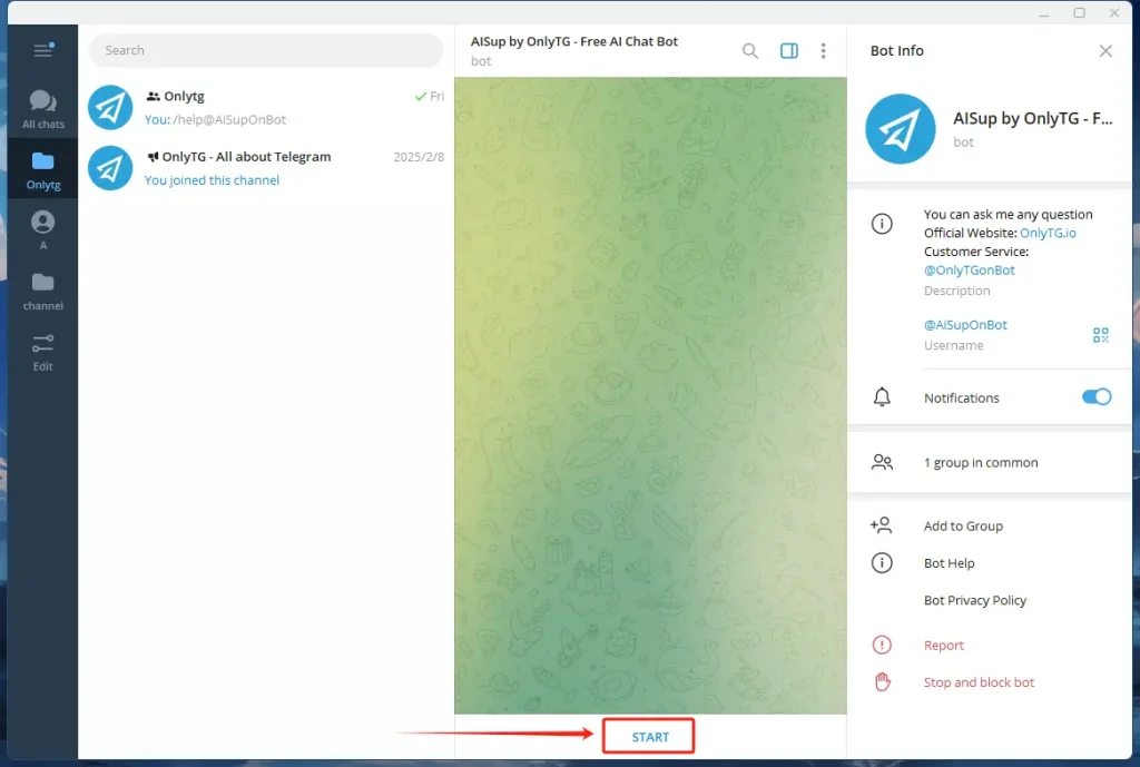 How to start the AISup 2