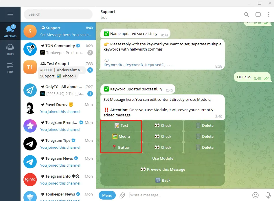 How to Set Auto Reply in Telegram?