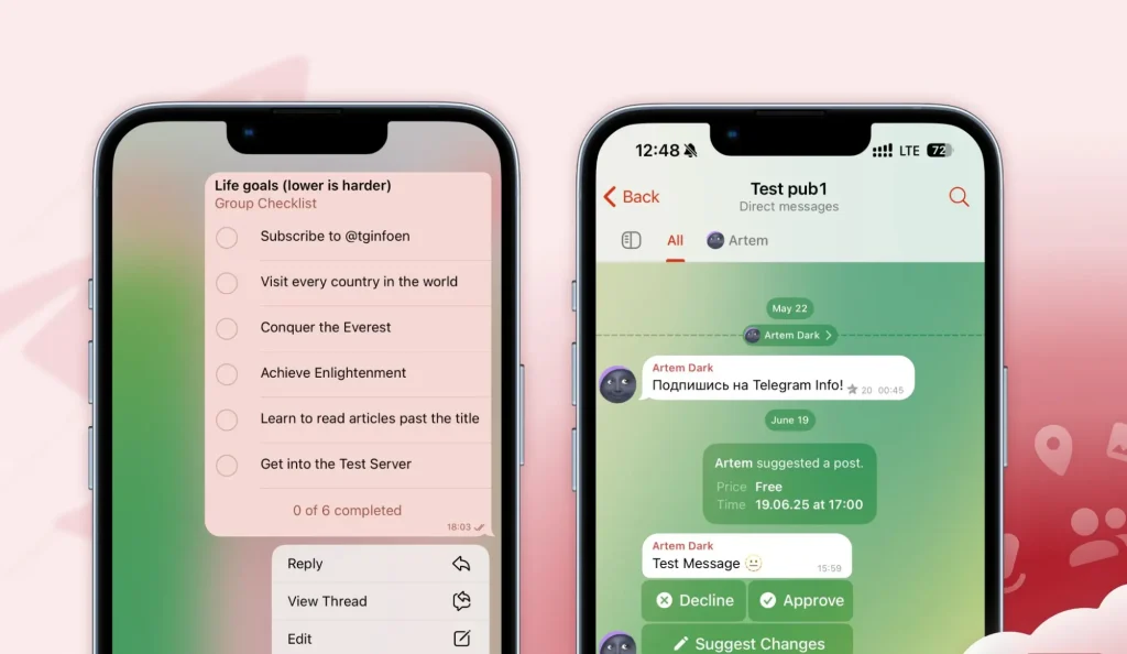 Telegram 11.13 Introduces Checklists, Channel Tools & Monetization