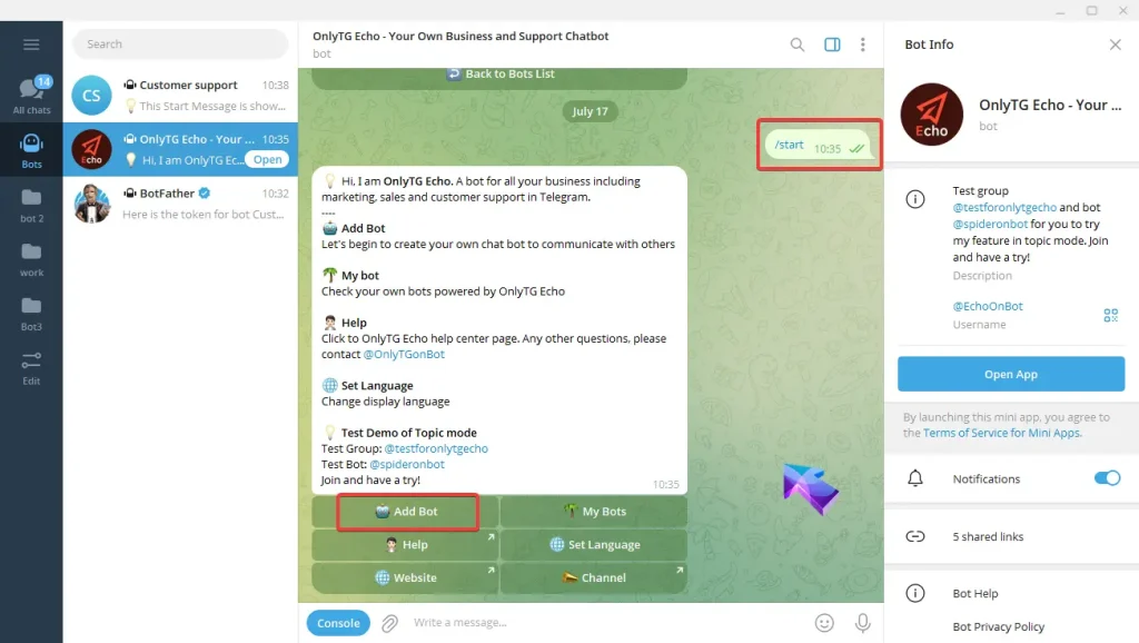 add bot