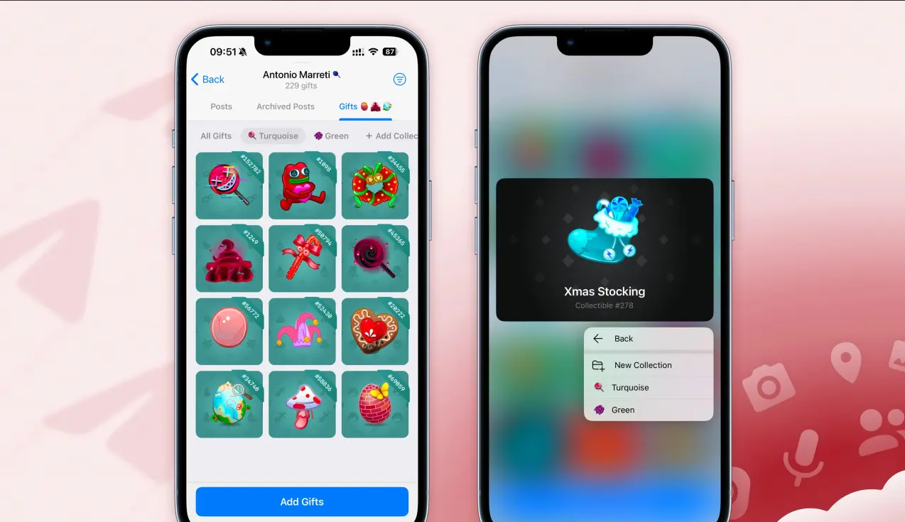 [2025.7.24]Telegram Introduces Gift Collections in v11.13.3