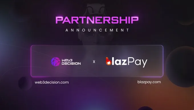 Web3 Decision and Blazpay Labs Form AI-Biological DeFi Alliance
