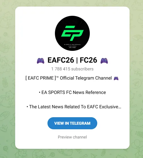 Telegram channels of Game