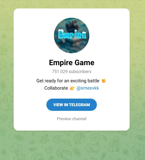 Telegram channels of Game