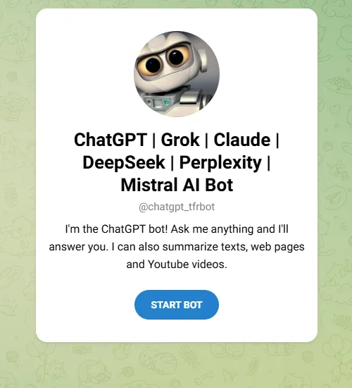Telegram Bot of AI