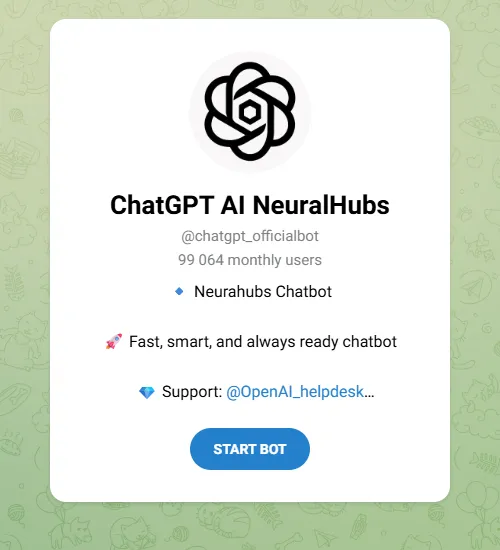 Telegram Bot of AI