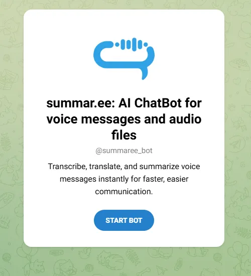 Telegram Bot of AI