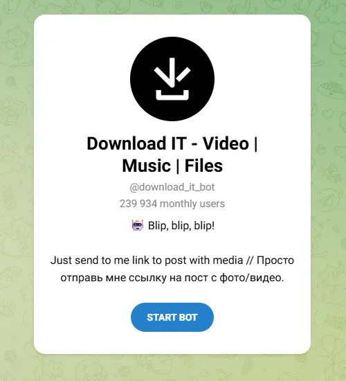 Telegram Bots of downloader