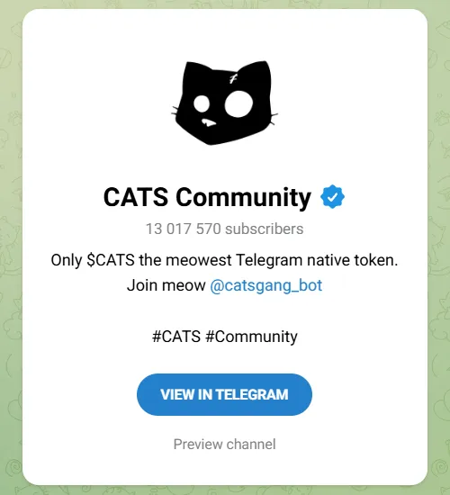 Telegram channels of Community