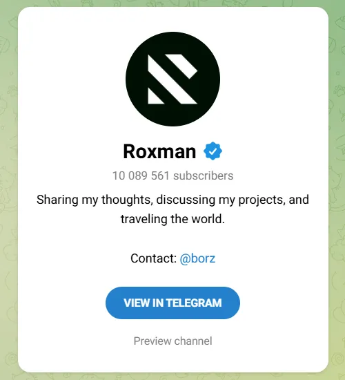 Russian telegram channels for tech