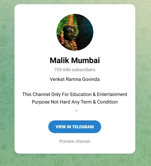 India Telegram Channels of sport
