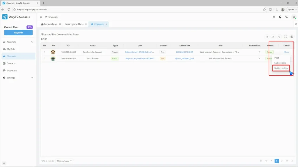 Pro Communities – Channel