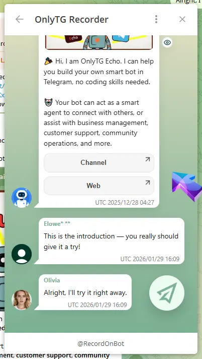 OnlyTG Recorder Help