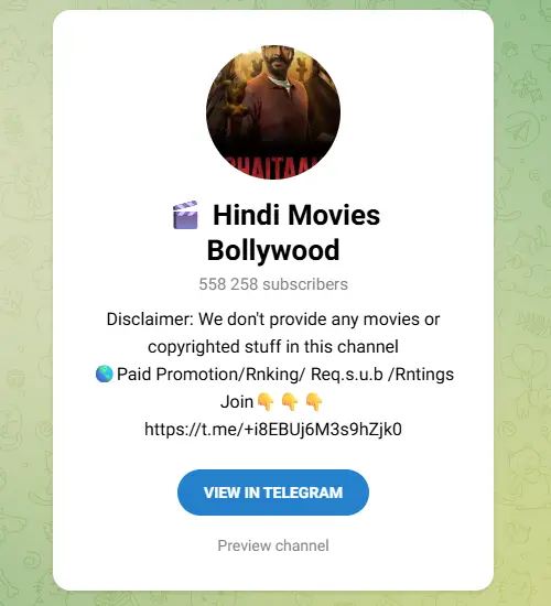 India telegram channels of movie