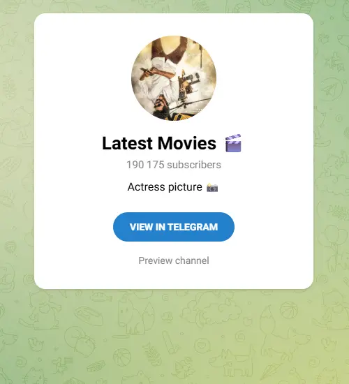 India telegram channels of movie