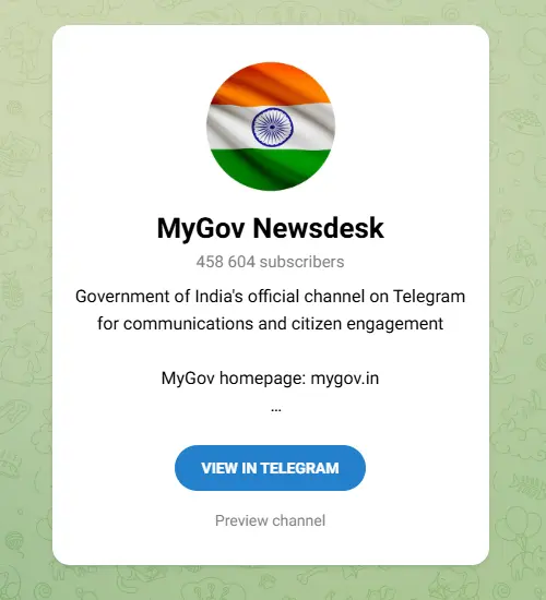 Indian Telegram Channels of News